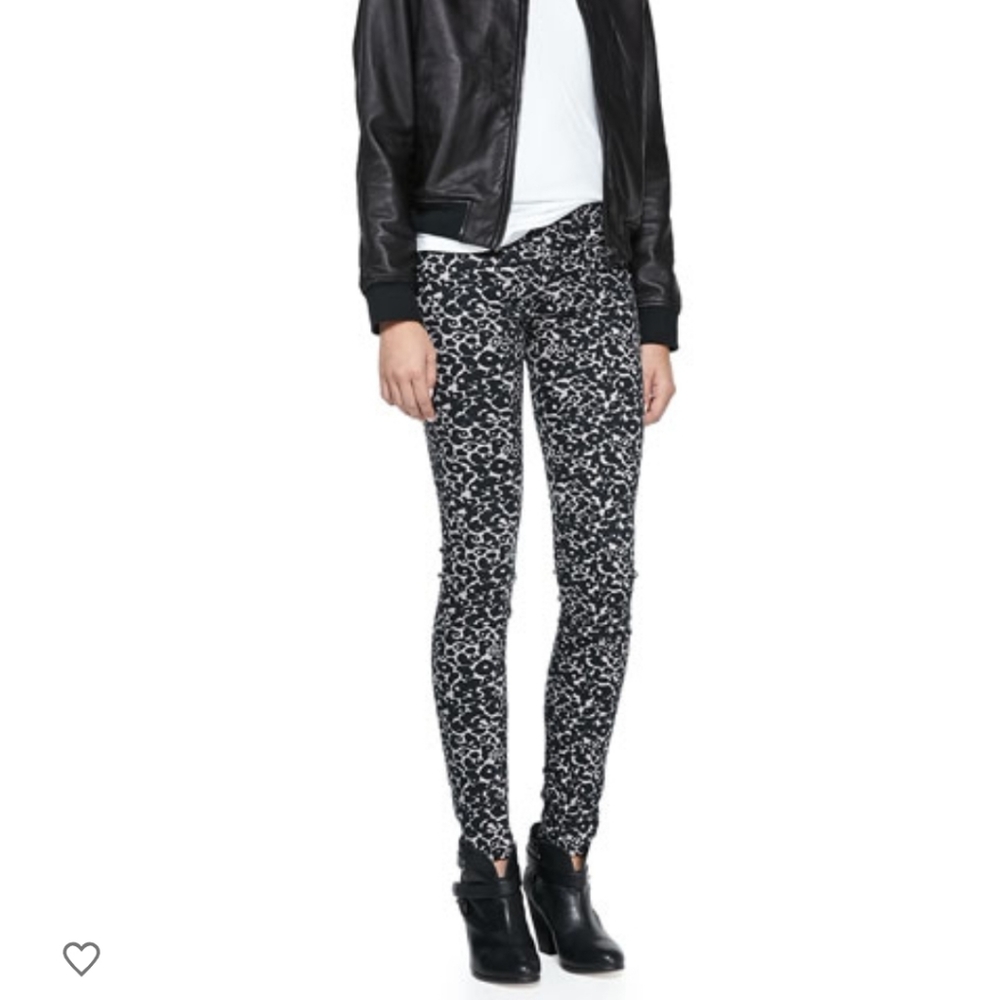 Rag & Bone Amoeba Pattern Skinny Jeans